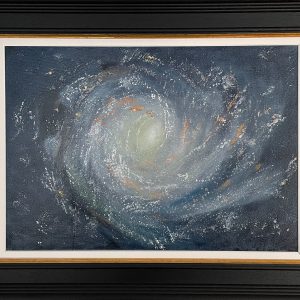 The galaxy original oil by Sheena Barry