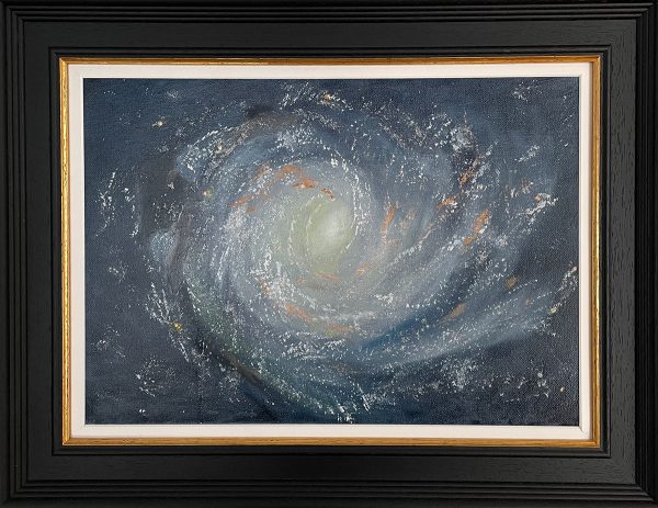 The galaxy original oil by Sheena Barry