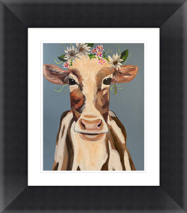 Art lesson adults cow hoar cross deer park