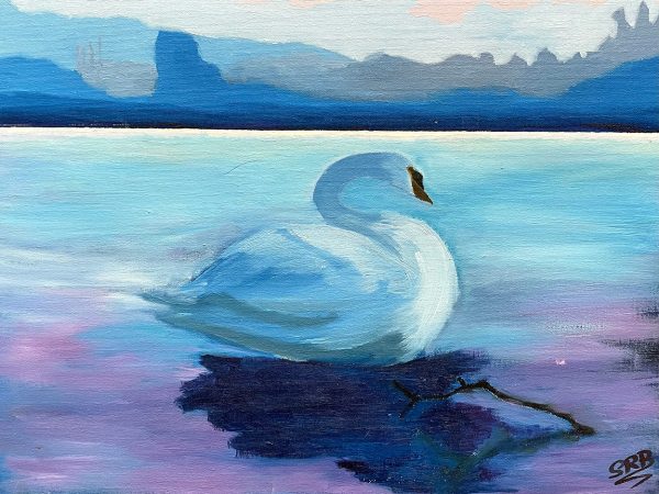 Swan oil original sheena barry artist